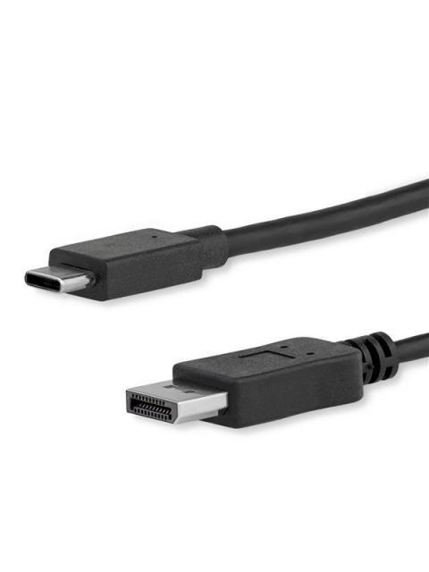 STARTECH  CABLE USB-C MACHO - DISPLAYPORT MACHO 1.8 METROS NEGRO