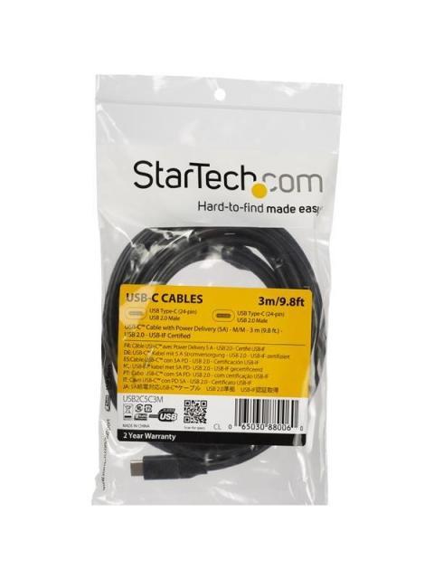 STARTECH  CABLE USB C MACHO - USB C MACHO 3 METROS NEGRO - Image 4
