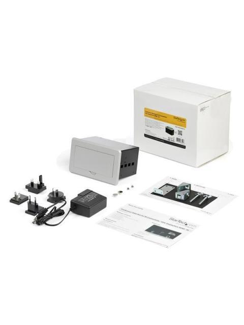 STARTECH  CAJA DE CONECTIVIDAD PARA MESA DE JUNTAS MODULO DE CONEXIONES HDMI-VGA-DISPLAYPORT 4K - Image 7