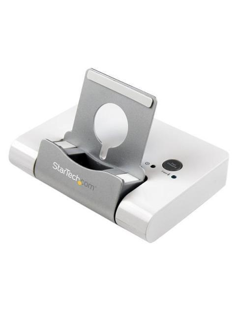 STARTECH  CONCENTRADOR USB 3.0 DE 3 PUERTOS HUB CON PUERTO DE CARGA RAPIDA (2.1A) Y BASE PARA LAPTOPS-TABLETS BLANCO