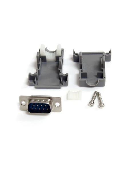 STARTECH  CONECTOR D-SUB DB9 SERIAL MACHO ENSAMBLADO CON CARCASA PLASTICA