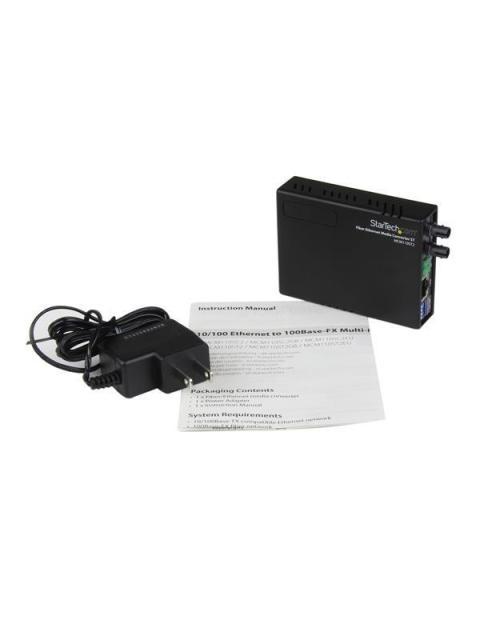 STARTECH  CONVERTIDOR DE MEDIOS ETHERNET 10-100 MBPS A FIBRA MULTIMODO ST - 2KM - Image 6