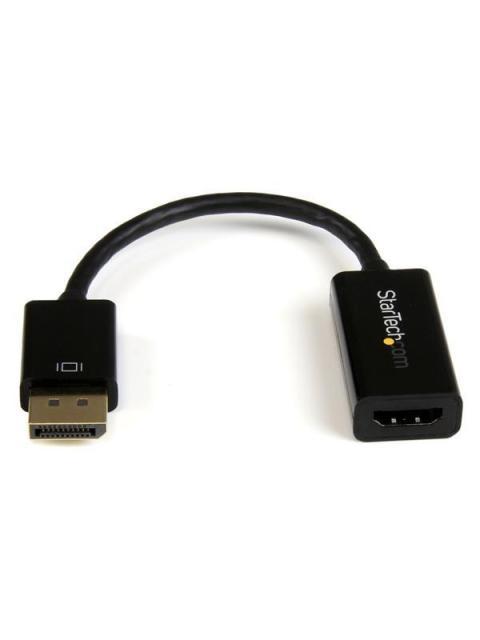 STARTECH  CONVERTIDOR DE VIDEO DISPLAYPORT MACHO - HDMI HEMBRA 15CM NEGRO