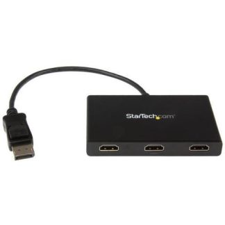 STARTECH  CONVERTIDOR DISPLAYPORT - 3X HDMI HUB MST DP 1.2 NEGRO