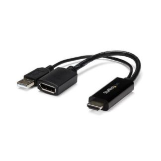 STARTECH  CONVERTIDOR HDMI MACHO - DISPLAYPORT HEMBRA 4K
