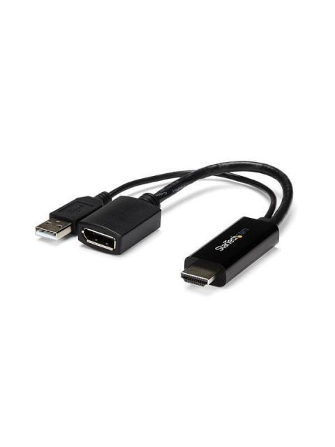 STARTECH CONVERTIDOR HDMI MACHO - DISPLAYPORT HEMBRA 4K
