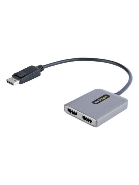 STARTECH  DIVISOR DE VIDEO DISPLAYPORT MACHO - 2X HDMI HEMBRA NEGRO-GRIS