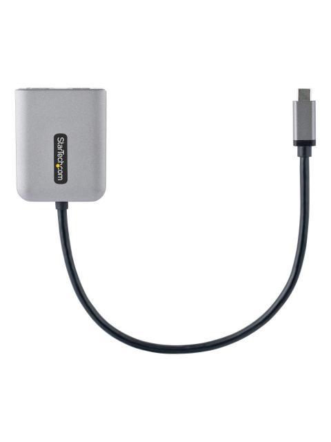 STARTECH  DIVISOR DE VIDEO MST USB-C MACHO - 2X HDMI HEMBRA NEGRO-GRIS - Image 5