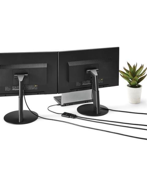 STARTECH DIVISOR MULTIPLICADOR USB C - DISPLAYPORT 2 PUERTOS NEGRO - Image 7