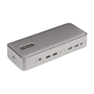 STARTECH  DOCKING STATION 129N-USBC-KVM-DOCK USB-C 2X USB 3.0 3X USB-C 2X USB 2.0 2X DISPLAYPORT 1X RJ-45 GRIS