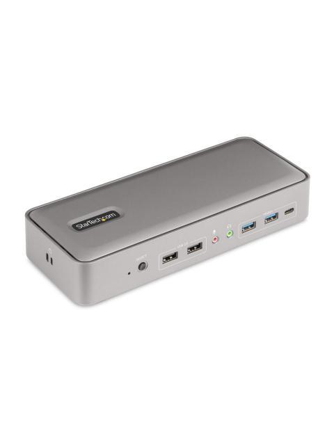 STARTECH DOCKING STATION 129N-USBC-KVM-DOCK USB-C 2X USB 3.0 3X USB-C 2X USB 2.0 2X DISPLAYPORT 1X RJ-45 GRIS