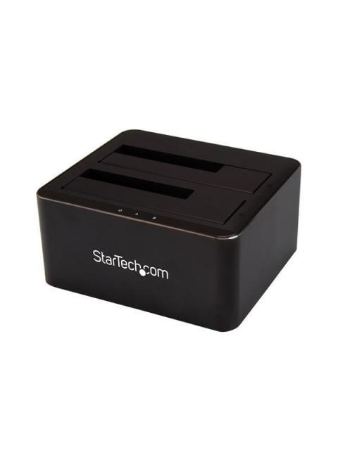 STARTECH  DOCKING STATION USB 3.0 2 BAHIAS SATA 2.5-3.5 PARA SSD O DISCO DURO NEGRO