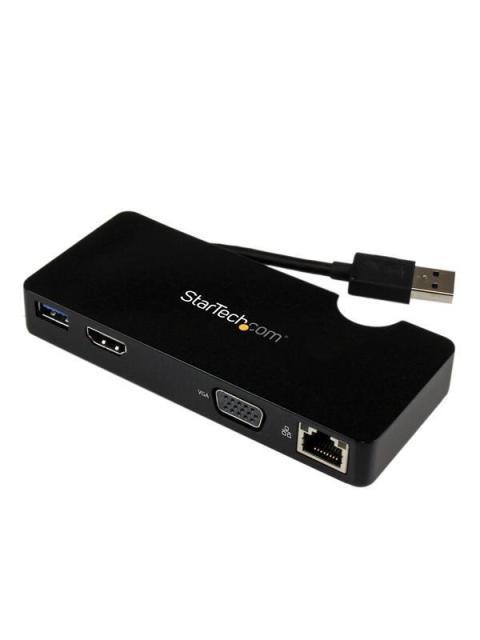 STARTECH  DOCKING STATION USB 3.0 CON HDMI O VGA ETHERNET GIGABIT Y USB