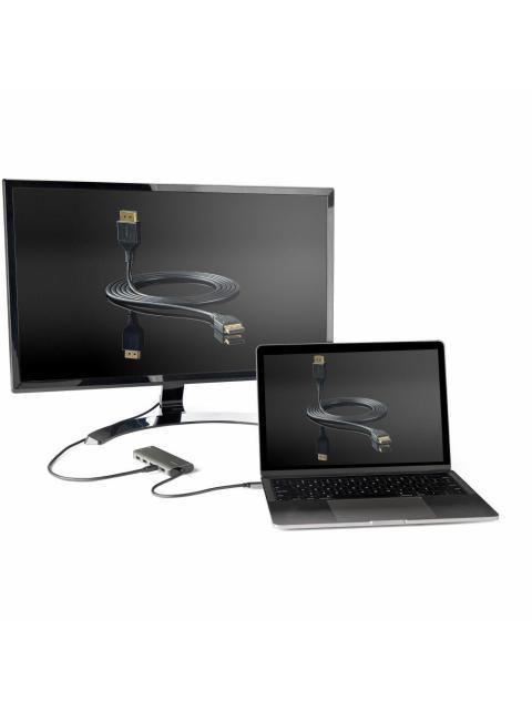 STARTECH  DOCKING STATION USB C 3X USB 3.1 1X HDMI 1X MINI DISPLAYPORTS NEGRO-PLATA - Image 8