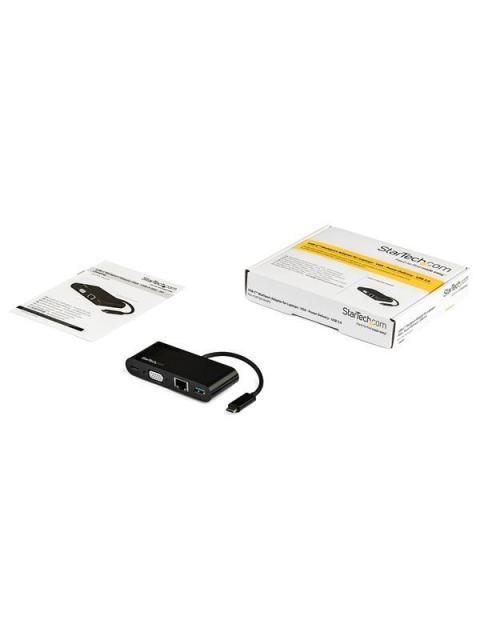 STARTECH  DOCKING STATION USB C DE 1 PUERTO 1X VGA 1X RJ-45 NEGRO - Image 6