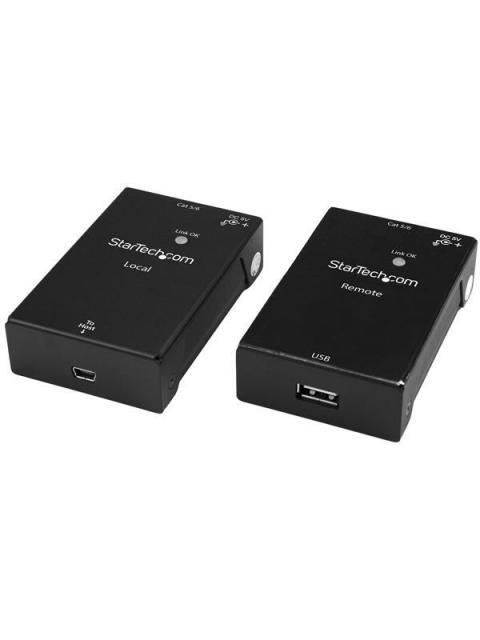 STARTECH  EXTENSOR DE 1 PUERTO USB 2.0 POR CABLE CAT5-CAT6 HASTA 50 METROS