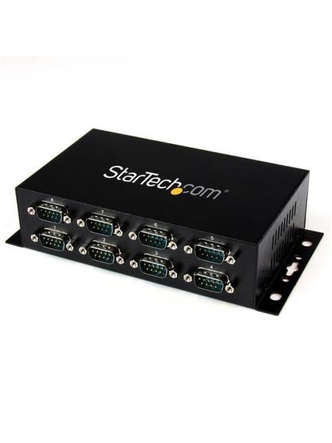 STARTECH  HUB ADAPTADOR USB 2.0 A 8 PUERTOS SERIALES PARA MONTAJE EN PARED RIEL DIN
