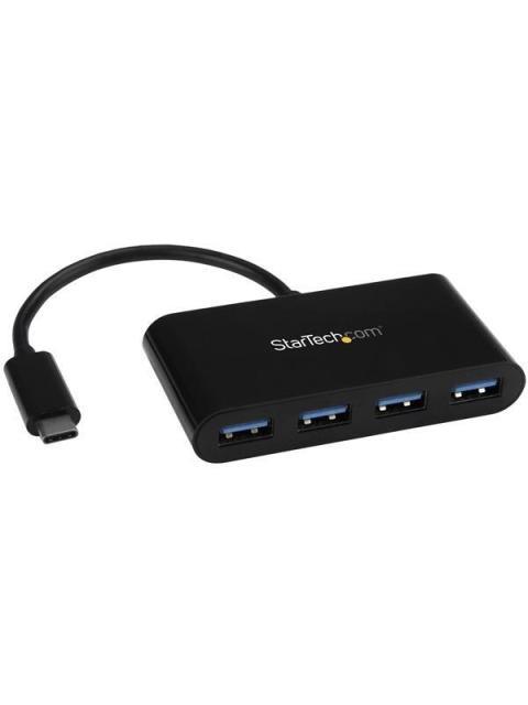 STARTECH  HUB CONCENTRADOR USB-C 3.0 USB-C MACHO - 4X USB A HEMBRA 5000 MBIT-S NEGRO