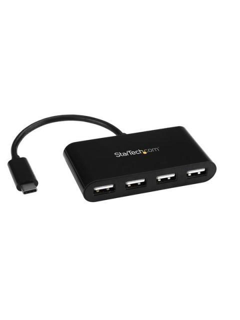 STARTECH  HUB CONCENTRADOR USB-C 4 PUERTOS USB 2.0 480 MBIT-S NEGRO