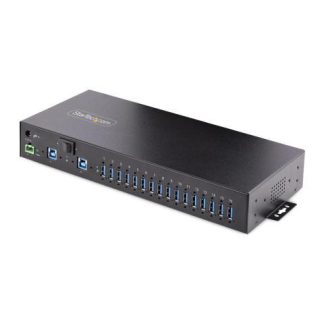 STARTECH  HUB INDUSTRIAL 5000 MBIT-S USB 3.0 DE 16 PUERTOS NEGRO