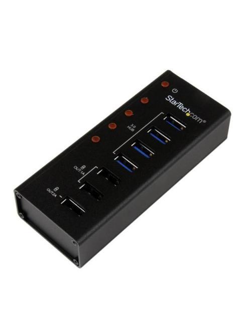 STARTECH  HUB ST4300U3C3 3X USB 2.0 4X USB 3.0 5000 MBIT-S NEGRO