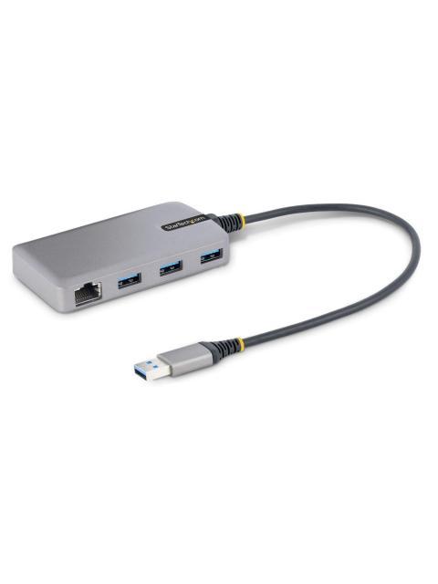 STARTECH  HUB USB 3.0 - 3X USB 3.0 X1 RJ-45 5000 MBIT-S GRIS