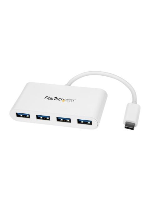 STARTECH  HUB USB 3.0 DE 4 PUERTOS USB-C MACHO - 4X USB A HEMBRA 5000 MBIT-S BLANCO