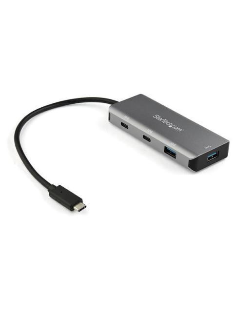STARTECH  HUB USB 3.1 MACHO - 4X USB 3.2 HEMBRA 10000 MBIT-S NEGRO-GRIS