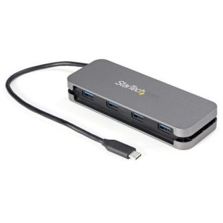 STARTECH  HUB USB 3.2 TIPO-C MACHO - 4 USB 3.2 TIPO-A HEMBRA 5000MBIT-S NEGRO-GRIS