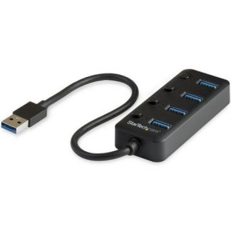 STARTECH  HUB USB A 3.0 DE 4 PUERTOS 5000 MBIT-S NEGRO