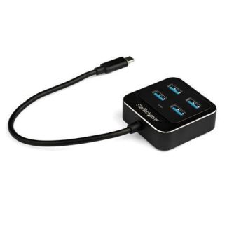 STARTECH  HUB USB-C DE 4 PUERTOS 10.000 MBIT-S NEGRO