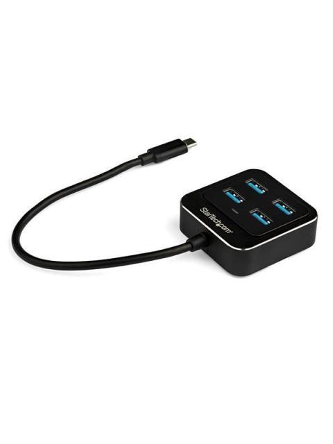 STARTECH  HUB USB-C DE 4 PUERTOS 10.000 MBIT-S NEGRO