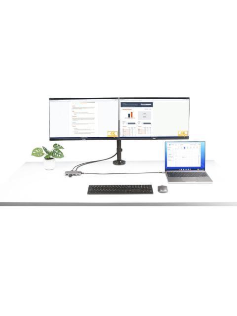 STARTECH  HUB USB-C MACHO 2X HDMI 2X DISPLAYPORT 3X USB-A 1X USB-C 1X RJ-45 GRIS - Image 9