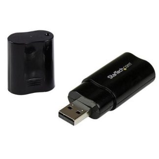 STARTECH  ICUSBAUDIOB ADAPTADOR DE AUDIO USB A - 2X 3.5MM NEGRO