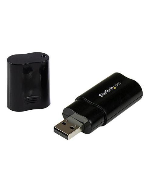 STARTECH  ICUSBAUDIOB ADAPTADOR DE AUDIO USB A - 2X 3.5MM NEGRO