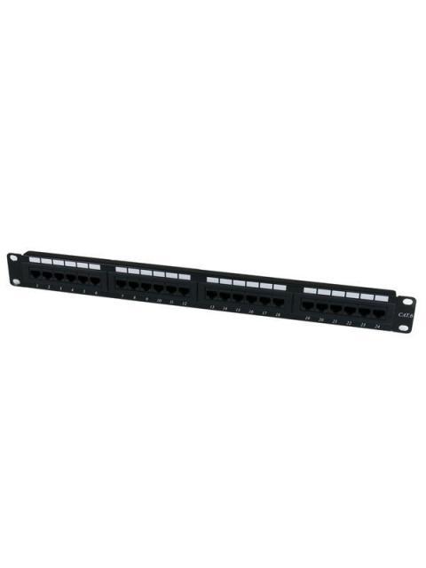 STARTECH PANEL DE PARCHEO CAT 6 RJ-45 24 PUERTOS 1U NEGRO