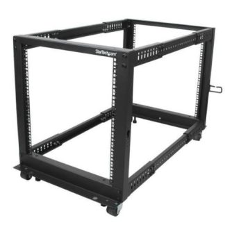 STARTECH  RACK DE MARCO ABIERTO CON PROFUNDIDAD AJUSTABLE DE 4 COLUMNAS 12U