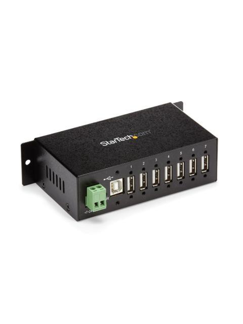 STARTECH  RESISTENTE CONCENTRADOR USB 2.0 7 PUERTOS 480 MBIT-S NEGRO