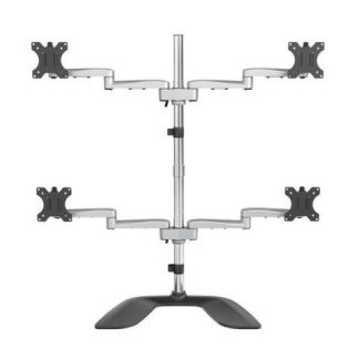 STARTECH  SOPORTE DE ESCRITORIO PARA 4 MONITORES MAX. 32 HASTA 8KG PLATA