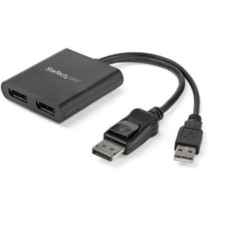STARTECH SPLITTER MULTIPLICADOR DISPLAYPORT 1.2 - 2X DISPLAYPORT NEGRO