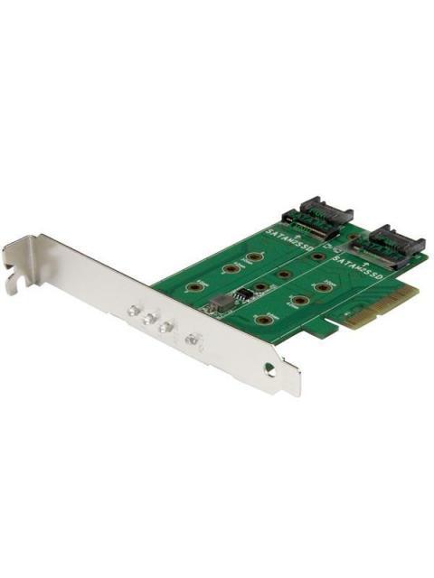 STARTECH  TARJETA PCI EXPRESS DE 3 PUERTOS M.2 PARA SSD