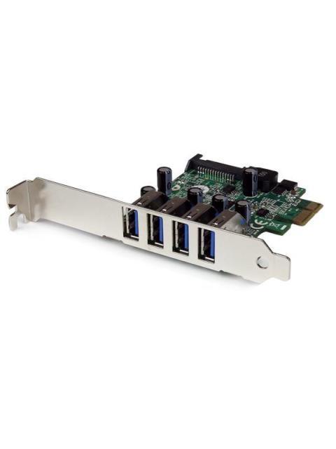 STARTECH TARJETA PCI EXPRESS DE PERFIL BAJO 5 GBIT-S 4 PUERTOS USB 3.0