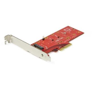 STARTECH  TARJETA PCI EXPRESS X4 M.2 PARA SSD ROJO