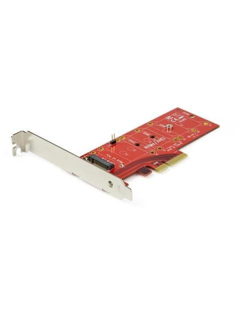 STARTECH  TARJETA PCI EXPRESS X4 M.2 PARA SSD ROJO