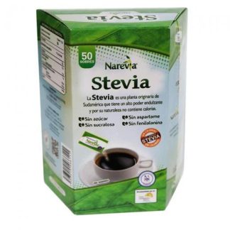 STEVIA ENDULZANTE NATURAL C 50 SOBS. NAREVIA ENDULZANTE