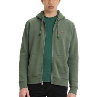 SUDADERA ABIERTA CON GORRO VERDE LEVIS STRAUSS