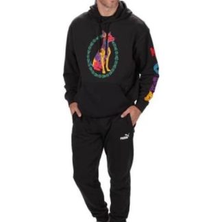 SUDADERA GRPGHIC HOODIE DDM NEGRO PUMA