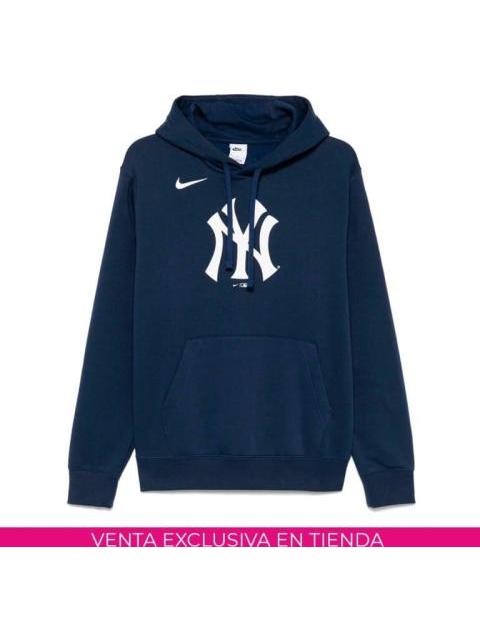 SUDADERA MENS NIKE MLB LOGO CLUB FLEECE HOOD AZUL NIKE - Image 5