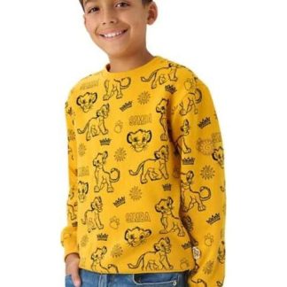 SUDADERA REY LEON AMARILLO DISNEY