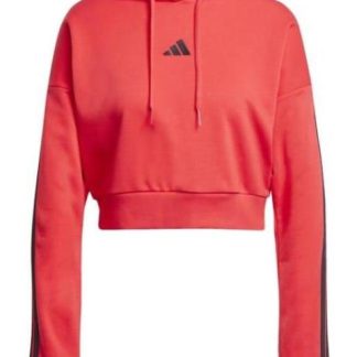 SUDADERA W 3S FT CRO HD ROJO ADIDAS